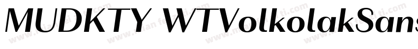 MUDKTY WTVolkolakSansDisplay Regula字体转换